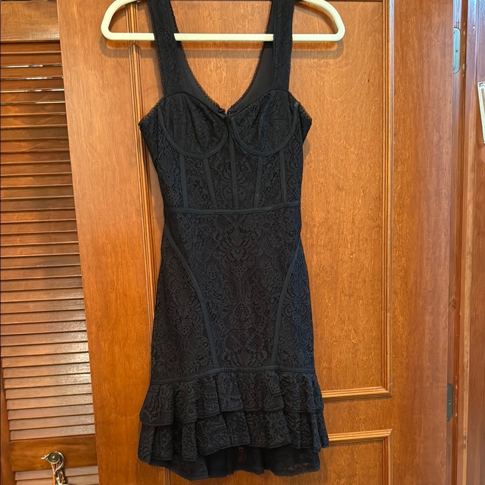 Jonathan Simkhai Black Lace Mini Dress